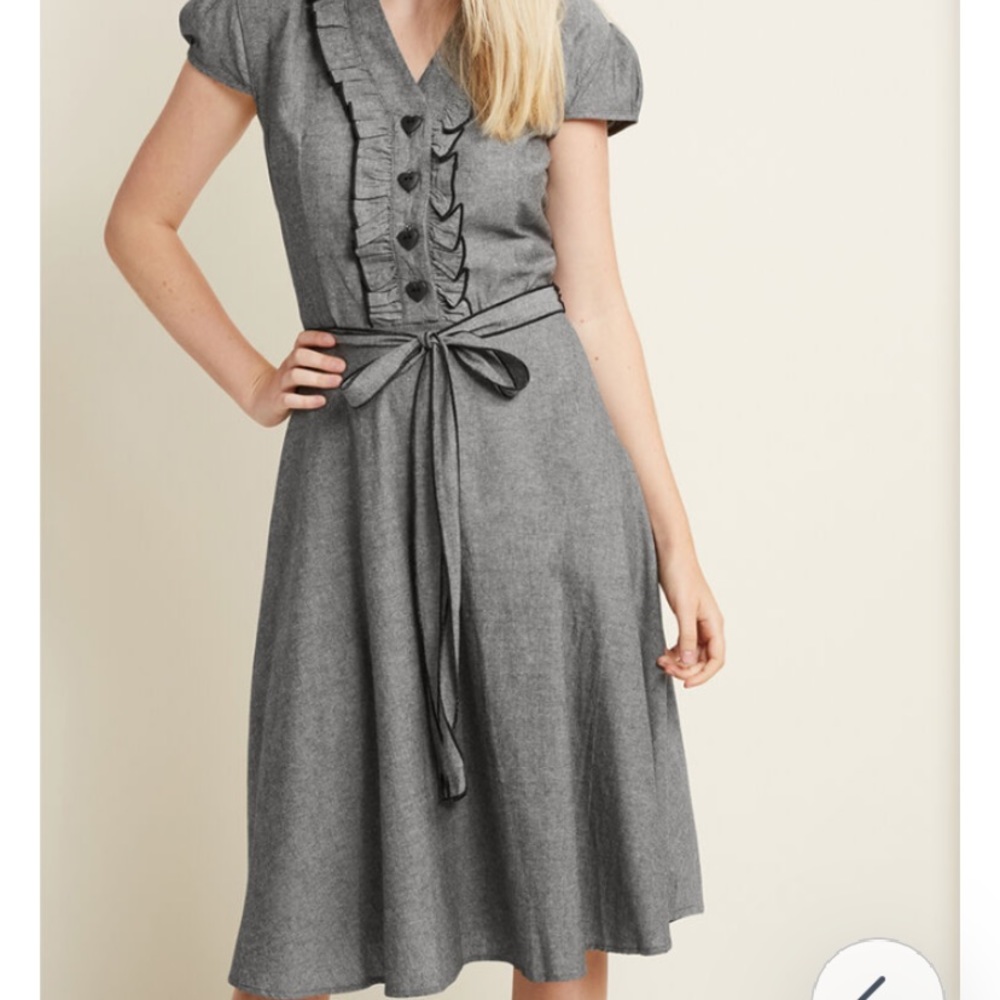 About the Artist A-Line Dress in Grey in M